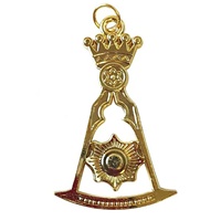 Instruments maçonniques, bijoux de loge bleue, diacre junior, bijoux plaqués, prix bas, MOQ faible, bijoux maçonniques