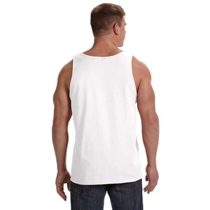 Wholesale Gym Tank Top Men Casual Summer <b>Vest</b> Style Sportswear Lightweight Material Drop Armhole Cut Crew Neck Tank Tops for Men - Product Image 2