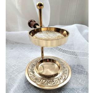 Nuevo quemador de incienso decorativo de mesa con cuenco ajustable de malla quemador de aroma de fragancia de aire acabado dorado a precios aceptables - Product Image 5