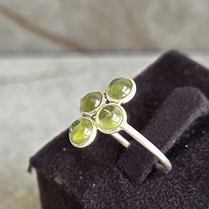 Women's Prehnite Band <b>Ring</b>, Handcrafted 925 <b>Silver</b> Trendy Ethnic Design, Fashion Jewelry Gift OEM Available - Product Image 1