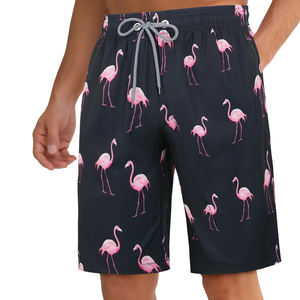 Shorts de sport d'été écologiques pour hommes, séchage rapide, logo personnalisé, shorts de bain de plage avec taille mi-haute, design tendance en vente - Product Image 1