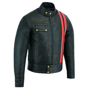 Chaqueta de Motociclismo de Cuero Unisex, Profesional, Resistente al Viento, Personalizable OEM, para Adultos, Todas las Temporadas - Product Image 2