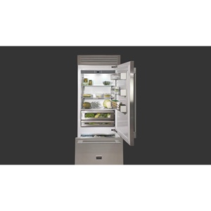 Refrigerador empotrado de acero inoxidable de 36 pulgadas con congelador inferior, bisagra derecha, eléctrico, nuevo, portátil para uso doméstico - Product Image 4