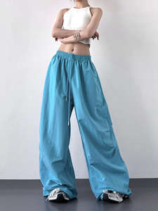 Pantalones de chándal de algodón transpirable Conjuntos de joggers para mujer Diseño de ropa de calle con logotipo personalizado con cierre de cintura elástica - Product Image 2