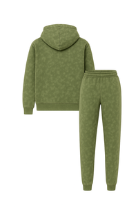 Acid Wash Tracksuit With Rhinestone Logo Hoodie and <b>Sweatpants</b> Set Acid Washed Set <b>For</b> Both Men And <b>Women</b> - Product Image 2