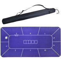 Moderne Luxus tragbare klappbare Poker Tisch matte Custom ized Modern faltbare Poker Blackjack Roulette Casino Verkauf von bester Qualität