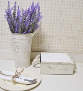 Florero de Metal rústico, cubo alto galvanizado francés, decoración de casa de campo para el hogar y bodas, Juego de 2 - Product Image 5