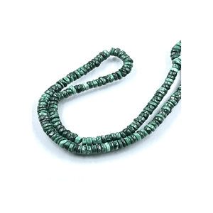 High Quality 5-6mm Natural Malachite and Quartz <b>Heishi</b> <b>Beads</b> Smooth Tier Shape 17 Inches Strand for Jewelry Making - Product Image 1