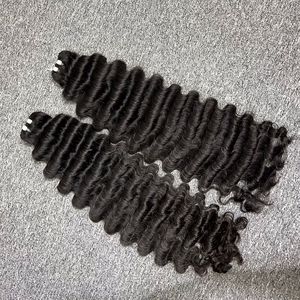 วิกผมต่อผมมนุษย์บริสุทธิ์จากเวียดนามทรงหลวมผมหยิกสีดำดิบ - Product Image 1