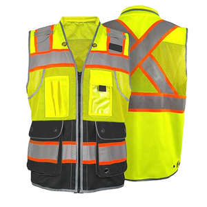 Chaleco de ropa de trabajo antiarrugas aislado de alta visibilidad ropa protectora de construcción para trabajos de verano al aire libre Moto - Product Image 5