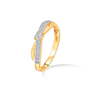 แหวนพลอยชุบทองคำ 14K รอยัลเครสต์สำหรับผู้หญิง-เพทาย หยก ทับทิม และมุก - Product Image 3