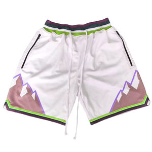 <span class=keywords><strong>Pantaloncini</strong></span> Unisex Traspiranti in Rete Personalizzati 2025, Doppio Strato con Stampa <span class=keywords><strong>Bandana</strong></span>, 5 Pollici, con Coulisse - Stampa a Sublimazione - Product Image 1