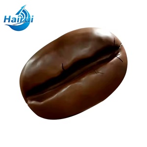 Statue géante de grain de café romantique, art en FRP poli pour l'entrée du café, point <span class=keywords><strong>photo</strong></span> - Product Image 5