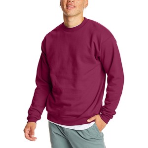 Sweat-shirt à col rond de haute qualité 400 Gsm, poids lourd, en coton molletonné, sweat-shirts personnalisés avec broderie imprimée pour hommes - Product Image 4