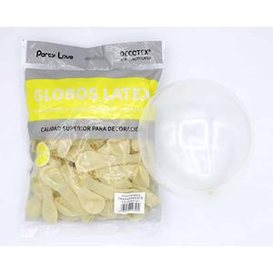 Ballons ronds en latex transparents durables pour fête d'anniversaire, 12 cm, 100 pièces par sac, pour la décoration des adultes - Product Image 1