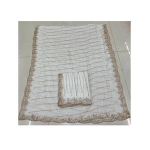 Vente en gros d'usine de mousseline de soie teintable Séquence Cut Work Dupatta Tissu disponible au prix de gros - Product Image 1