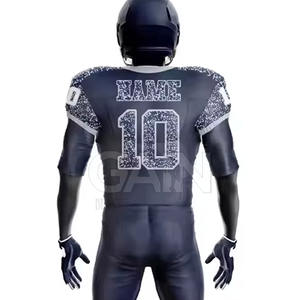 Meilleure vente : Ensembles d'uniformes de football américain pour adultes 2025 – Tenues d'entraînement respirantes 100 % polyester à manches courtes - Product Image 6