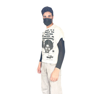 T-shirt homme respirant à col rond en coton léger, style streetwear, très tendance - Product Image 1