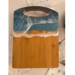 Tabla de Cortar de Resina y Madera Práctica, Hecha con Madera de Acacia y Mango para Cocinar y Preparar Comidas a Diario - Product Image 6