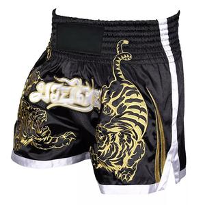 Pantalones cortos de boxeo GAF Factory Wholesale Plain Stretchy Fight MMA Kick Boxing Muay Thai Martial Arts Fight Boxing para hombres - Product Image 3