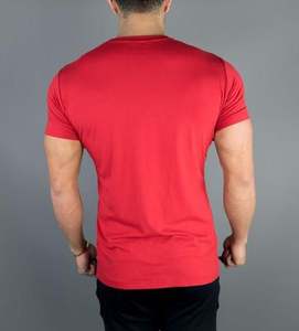 เสื้อยืดคอกลมผ้าคอตตอนสำหรับผู้ชายพิมพ์ลายผ้าไหมสีฟ้าสำหรับ100% เสื้อคอกลมสไตล์เรียบง่ายไซส์ใหญ่พิเศษแบบสั่งทำ - Product Image 5