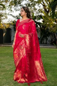 Tenue indienne de Collection Premium, chemisier en soie Pure, en Jacquard et en séquence, chemisier de travail, à vendre - Product Image 5