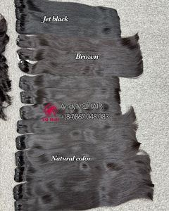 Extensions de cheveux humains vietnamiens de meilleure qualité, lisses et vierges, avec un donneur, Faisceaux de cheveux bruts, Cabello Humano, avec extrémités complètes - Product Image 2