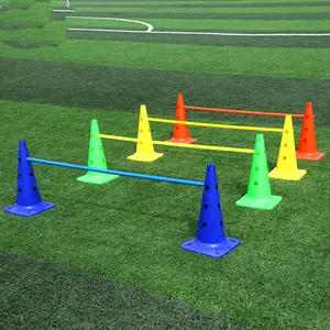 Cone de plástico multifuncional para treinamento de futebol, marcador de treinamento de basquete, cone de agilidade de alta qualidade, conjunto de cone de agulha