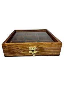 Boîte à épices en bois faite à la main, boîtes à épices indiennes, meubles de cuisine en bois, boîte à masala, outils et organisateurs de cuisine en bois, décoration de cuisine - Product Image 4