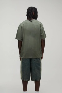 เสื้อยืดคอตตอนโอเวอร์ไซส์ผู้ชาย พิมพ์โลโก้ตามสั่ง แขนสั้น คอกลม สไตล์ลำลอง - Product Image 3