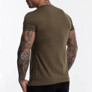 Crew Fitness Chemises imprimées avec logo personnalisé 100% coton et bambou Séchage rapide Respirant O-Neck Anti-Pilling Doux Confortable - Product Image 2
