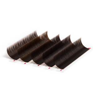 Charmlash - Bandejas de Pestañas Marrones 0.3, Pestañas Marrones Cachemira, Extensiones de Pestañas Marrones, Fácil de Aplicar, Acabado Mate, Look Diario - Product Image 1