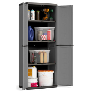 ARMADIO TUTTOPIANI JOLLY cm. 68x39x166 h col. Grigio - Product Image 1