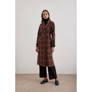 Gabardina Impermeable de Doble Botonadura para Mujer con Cinturón, Abrigo Largo Informal para Otoño - Product Image 2