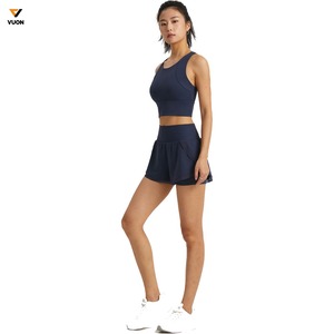 Short de course en polyester personnalisé pour femmes séchage rapide athlétique survêtement poche 2-en-1 Sport Gym Shorts respirant formel en gros - Product Image 2
