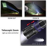 Brightenlux Super lumineux LED étanche Zoom torche lumière Linterna USB Rechargeable longue portée XHP50 puissante lampe de poche LED