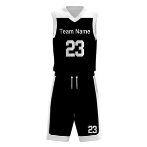 Ensemble maillot et short de basket-ball léger et confortable en polyester durable pour équipe - Product Image 2