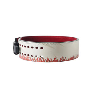 Weightlifting Gym Power Lifting Lever Belt Weightlifting Leather Lever Belt Fitness Body Building Gym <b>Waist</b> <b>Trainer</b> Belts - Product Image 4