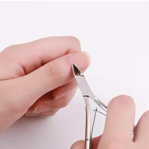 Processus amélioré perle chrome pinces à ongles poignée incurvée cuticule pinces à ongles expédition rapide outils à ongles - Product Image 4