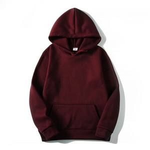 Sudadera de lana de moda informal de peso pesado hecha a medida Unisex Sudadera con capucha de tela suave algodón poliéster mezcla invierno Color liso - Product Image 5
