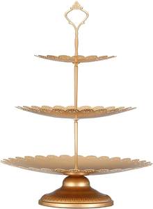 Soporte redondo de Metal decorativo para restaurante y cafetería, para pastel, fiesta de cumpleaños, celebración, acabado antiguo - Product Image 6