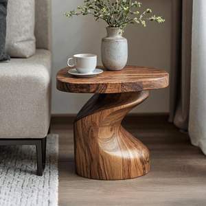 Table basse en bois contemporaine pour salon urbain, améliorant l'intérieur avec une finition naturelle - Product Image 3