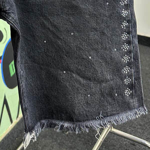 Alta calidad Vintage estambre cintura alta Cierre de cordón elástico diseño de logotipo personalizado patrón sólido antiarrugas hasta la rodilla - Product Image 4