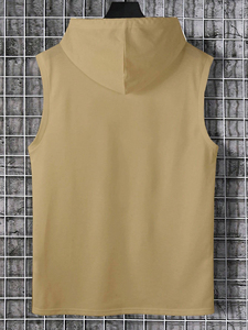 <b>Men's</b> <b>Sleeveless</b> <b>Hoodie</b> 100% Cotton Summer Customized Breathable High Quality Hoodies with Customized Color & Logo - Product Image 3