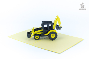 3D ป๊อปอัพแบบทำมือปรับแต่งได้รถเครนรถบรรทุกบัตรขนส่งกระดาษการ์ดอวยพร DIY สำหรับงานแต่งงานหรือเป็นของขวัญงานฝีมือ - Product Image 3
