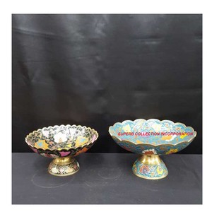 Nouveau bol à chocolat dernier design en aluminium tendance avec support bol de service aux dates de couleur or et argent pour la vaisselle - Product Image 2