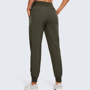 Pantalon décontracté sur mesure pour femme, style urbain, service OEM, tendance, confortable, taille élastique, devant plat - Product Image 3