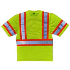 เสื้อยืดสะท้อนแสงสำหรับผู้ชายเสื้อเซฟตี้สะท้อนแสงมองเห็นได้ชัดเจนเสื้อยืดแขนครึ่ง2025ออกแบบได้ตามที่ต้องการโลโก้ตามต้องการ - Product Image 4