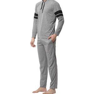 Logo personnalisé d'usine ensembles de survêtement de marque privée pour hommes ensemble de survêtements de sport de haute qualité en polaire technique pour hommes - Product Image 3