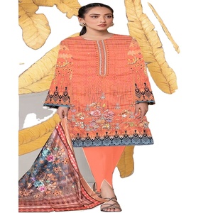 ชุดคุระตา3ชิ้นแฟชั่นสำหรับผู้หญิงจากร้าน AF ชุดเดรสอินเดียใส่ไปกับ Salwar Kameez dupata สำหรับผู้ใหญ่ - Product Image 1